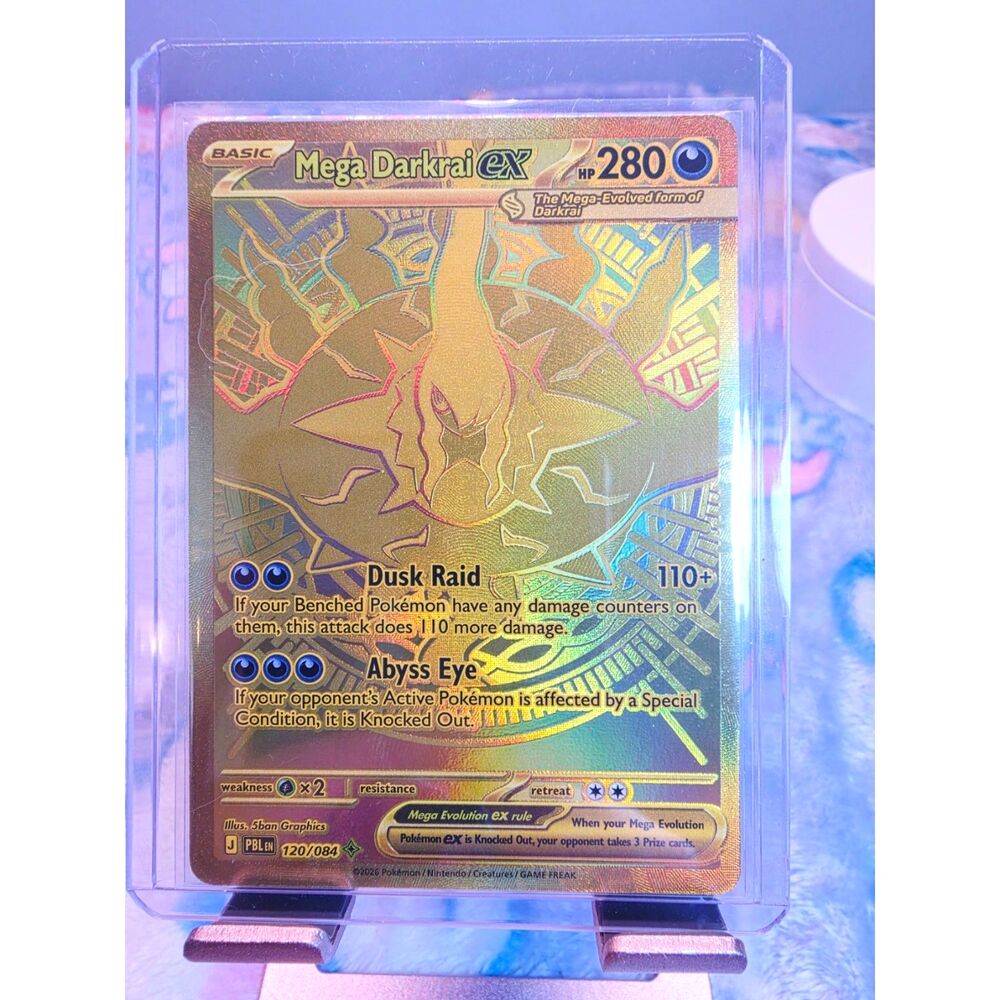 Mega Darkrai ex 120/084 – Gold Hyper Rare – Pitch Black